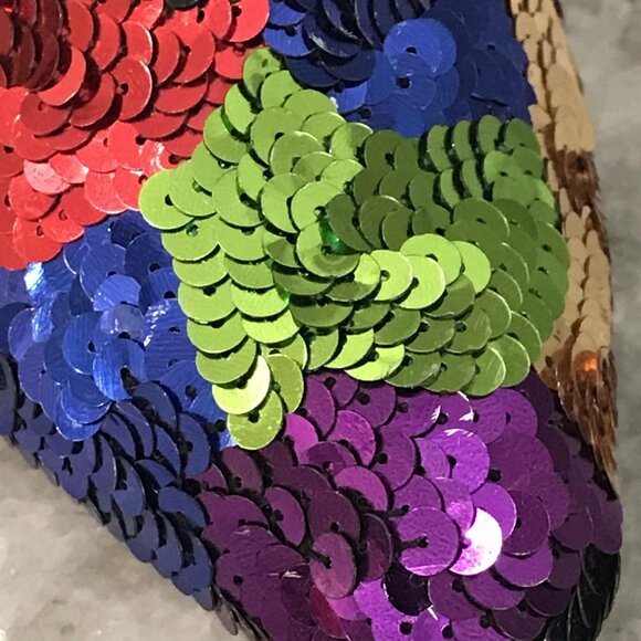 J. Renee Shoes Womens Size 7 M Multicolor Sequin Pointed Toe Pumps Kitten Heels - Picture 8 of 8